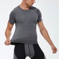 thumbnail image 2 of Kaemgyyd Chandail de Compression Homme Respirant à Manches Courtes Ajusté Athlétique Sport sous-Vêtement Séchage Rapide Extensible Course Entraînement Hauts, 2 of 7