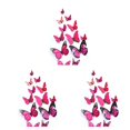 thumbnail image 3 of serony 12Pcs 3D DIY Wall Stickers PVC Kid Room Decal Home Decoration Decor purple 3Set, 3 of 6