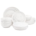 thumbnail image 1 of Thyme & Table Dinnerware Grey Marble Stoneware, 12 Piece Set, 1 of 6