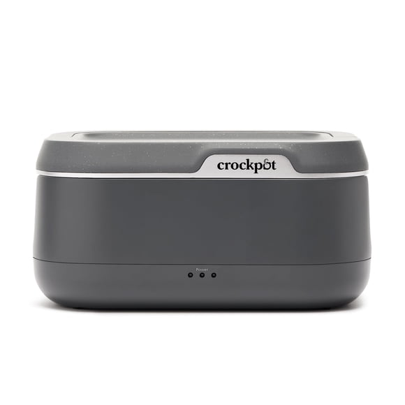 Crock-Pot 28-Ounce Mini Electric Heated Lunch Box, Portable Food Warmer, Perfect for Travel, Car, On-the-Go, Keeps Food Warm, Spi