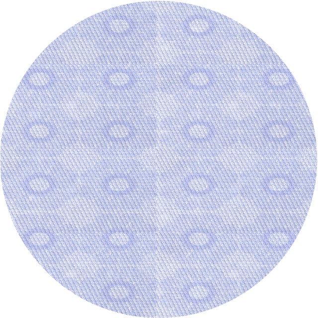 Ahgly Company Tapis d'Intérieur Rond Lavable en Machine Lavande Bleu Transitionnel, 5 Pieds Rond