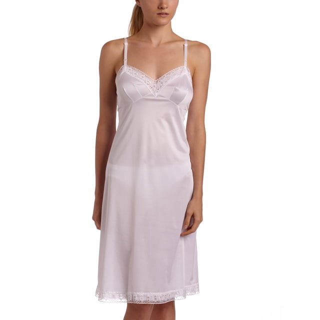 Vanity Fair Womens Rosette Lace Full Slip, 38-22 Length, STAR WHITE