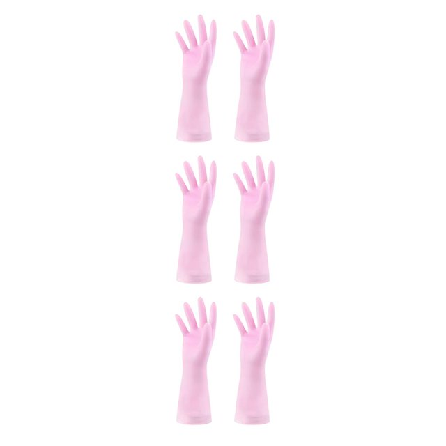 yingyy 2pcs Gloves Mittens Outdoor Home Clean Accessory Lightweight Kitchen Pink 3Set