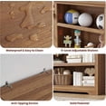 thumbnail image 2 of Modern MDF Bookshelf - 3 Tier Farmhouse Bookcase with Adjustable Open Shelves, Sturdy Storage Rack for Home Office, Study, Library, Living Room, Space-Saving, Easy Assembly, 3 Layers, W800, 2 of 6