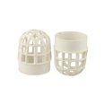 thumbnail image 3 of 2pcs Breathable Cap Filter Pipe Air Duct Guard Mesh Vent Cover Hood White PVC, 3 of 8