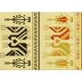 thumbnail image 1 of Ahgly Company Machine Washable Indoor Rectangle Transitional Dark Golden Rod Brown Area Rugs, 5' x 8', 1 of 7