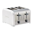 thumbnail image 1 of Kenmore 4-Slice Stainless Steel Toaster, Silver & Grey, Extra Wide Slots, Bagel & Defrost Functions, 1 of 9