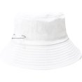 thumbnail image 1 of LinYooLi Grand Chapeau Seau pour Femmes Chapeau de Pêcheur à Large Bord Unisexe Couleur Unie avec Sangle de Menton Réglable Décoration, 1 of 8