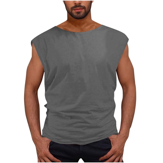 Workout Tank Tops for Men Athletic Gym Running Cap Sleeve Muscle Tees Fitness Bodybuilding Sleeveless Shirts