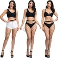 thumbnail image 4 of Bas Résille Nylon Doux Taille Haute Bas Résille Collants Résille pour Femmes, 4 of 10