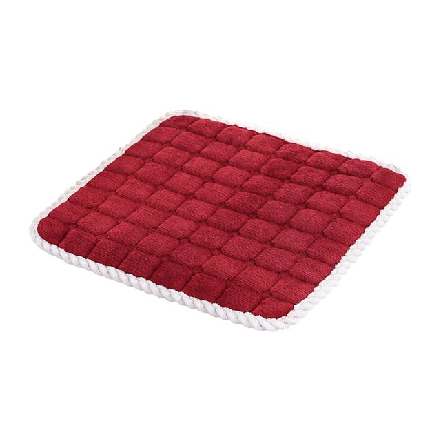 Seat Cushions Super Soft and Comfortable Plush Chair Cushion with Fixed Rope Non Slip Seat Cushion Comfortable Dining Chair Cushion Suitable for Home office Patio Dormitory Library 16x16In
