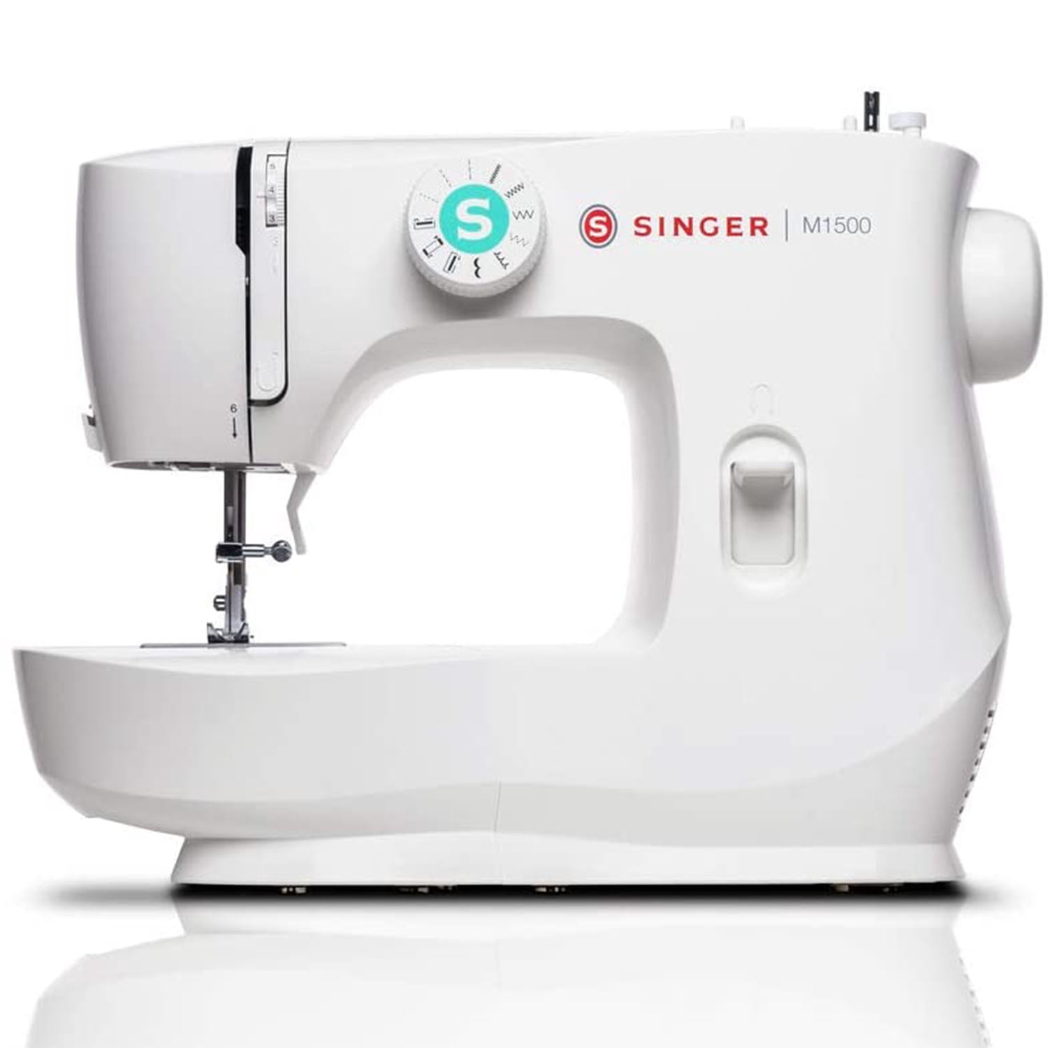 SINGER® M1500 Portable Mechanical Sewing Machine for Beginners, 6 Built-In Stitches and Accessories