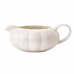 White, variant on Way to Celebrate Harvest Collection Orange Ceramic Gravy Boat, 14.5 oz, 1 Piece