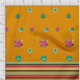 thumbnail image 1 of oneOone Cotton Poplin Fabric Stripe & Floral Panel Printed Craft Fabric BTY 42 Inch Wide, 1 of 1