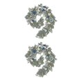 thumbnail image 2 of mmirethe Durable Artificial Flower Table Runner - Good Texture Exquisite Crafted Decoration Wedding Blue 2Set, 2 of 6