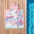 thumbnail image 4 of Serviette de Plage à Capuche Mainstays, Licorne, 1 Pièce, 24" x 48", 4 of 5