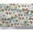 thumbnail image 3 of Soimoi Rayon Fabric Frames,Women & Dogs Patchwork Fabric Prints by Yard 42 Inch Wide, 3 of 3