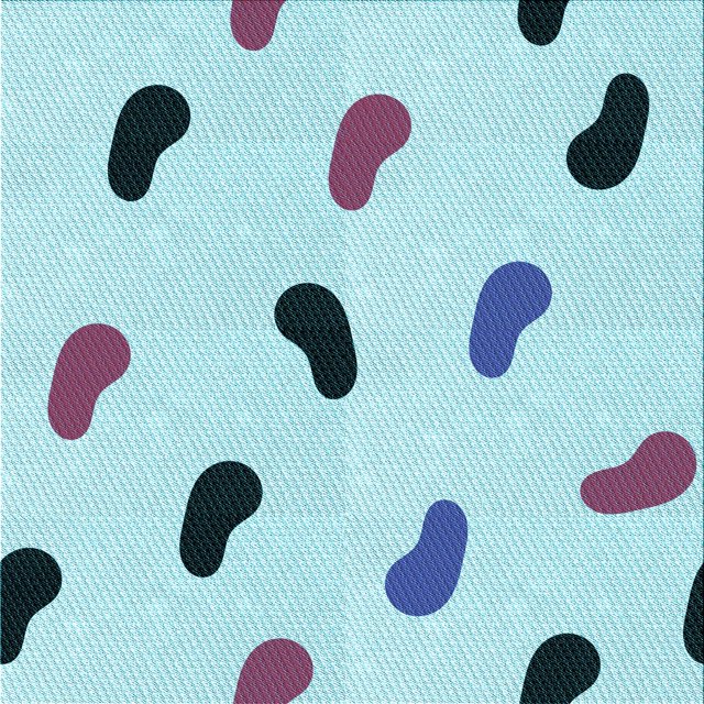 Ahgly Company Tapis d'Intérieur Lavable en Machine Carré Transitionnel Bleu Koi, 6 Pieds Carré