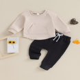 thumbnail image 2 of Long Sleeve  Neck Pocket Sweatshirt Pants for Boys in Autumn, 2 of 8
