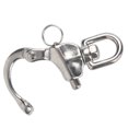 thumbnail image 3 of 316 Stainless Steel Mountaineering Rock Climbing Rotation Snap Hook, High Strength Quick Connect for Camping Hiking Stainless Steel, 3 of 7