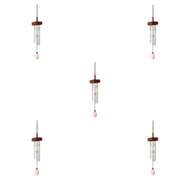 mmirethe Multiple Styles And Colors Wind Chimes For Wide Application Unique Style Wind Chime Pendant vermilion 5Set