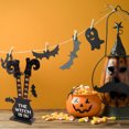 thumbnail image 2 of Mistaha Halloween Table Pumpkin Skull Wooden Decoration Halloween Party Table Centerpieces Table Topper, 2 of 8