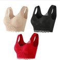 thumbnail image 1 of Timegard Plus Size Bras for Women Full-Coverage High Support Lace Wireless Comfortable Everyday Bras, 1 of 5