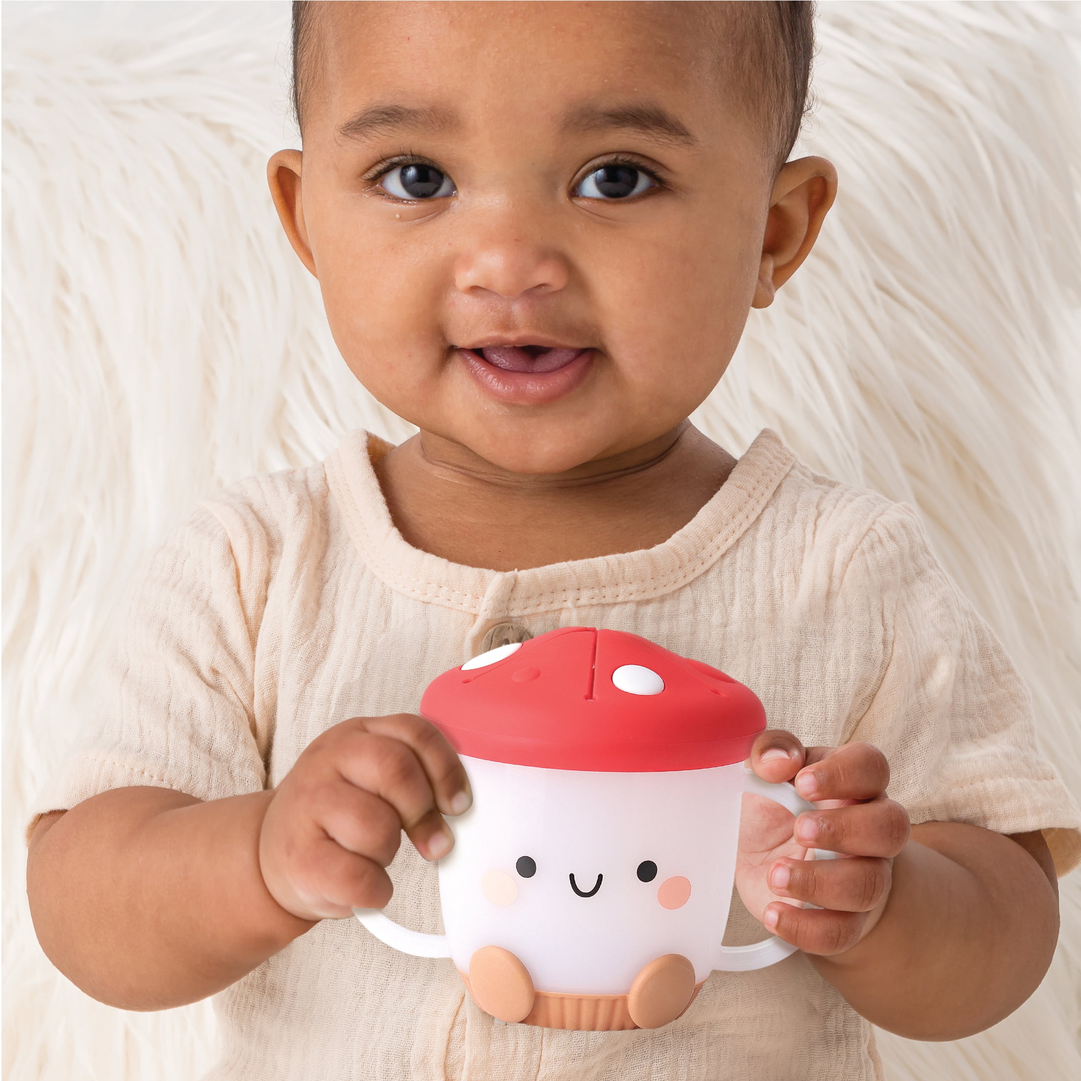 Itzy Ritzy Itzy Reusable Snack Cup Mushroom with Silicone Top