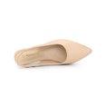 thumbnail image 4 of BLISSFUL STEP Chaussures pour Femmes de la Saint-Valentin à Bride Arrière à Bout Pointu Chaussures Plates Beige 8,5, 4 of 7