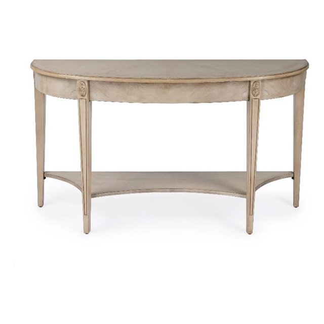 Butler Specialty Company Astor 54"W Demilune Console Table - Antique Beige