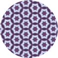 thumbnail image 1 of Ahgly Company Tapis d'Intérieur Lavable en Machine Carré Transitionnel Violet, 3 Pieds Carré, 1 of 7