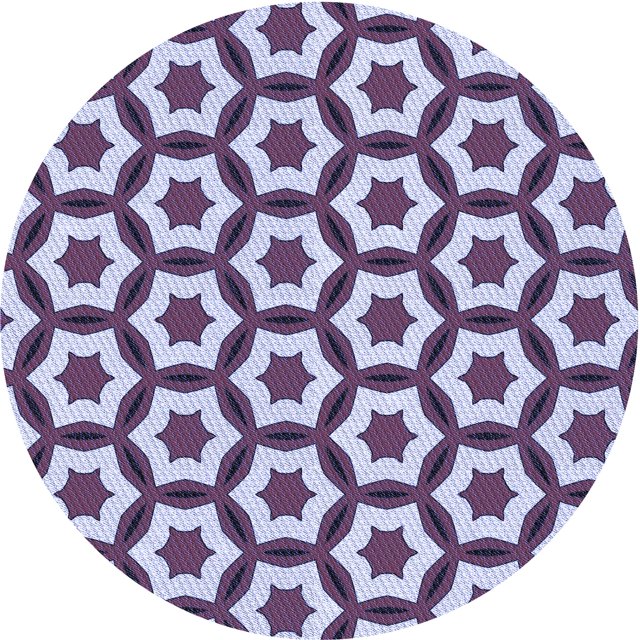 Ahgly Company Tapis d'Intérieur Lavable en Machine Carré Transitionnel Violet, 3 Pieds Carré