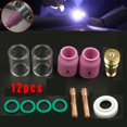 thumbnail image 3 of MYG 12pcs TIG Welding Torch Stubby Gas Lens # 10 Heat Glass Cup Kit For WP-17/18/26, 3 of 9