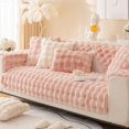 thumbnail image 2 of Big Sale ! Huayishang Sofa Cover,Sofa Cover,Interesting Comfortable Solid Color Anti Slip Sofa Cover Rabbit Plush Sofa Cover Comfortable Plush Sofa Cover Soft Faux Sofa, 2 of 9
