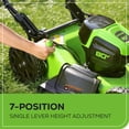 thumbnail image 4 of Greenworks  80V 21" Brushless Cordless Push Lawn Mower, 4.0 Ah Battery and Charger Included [75+ Compatible Tools], 4 of 9