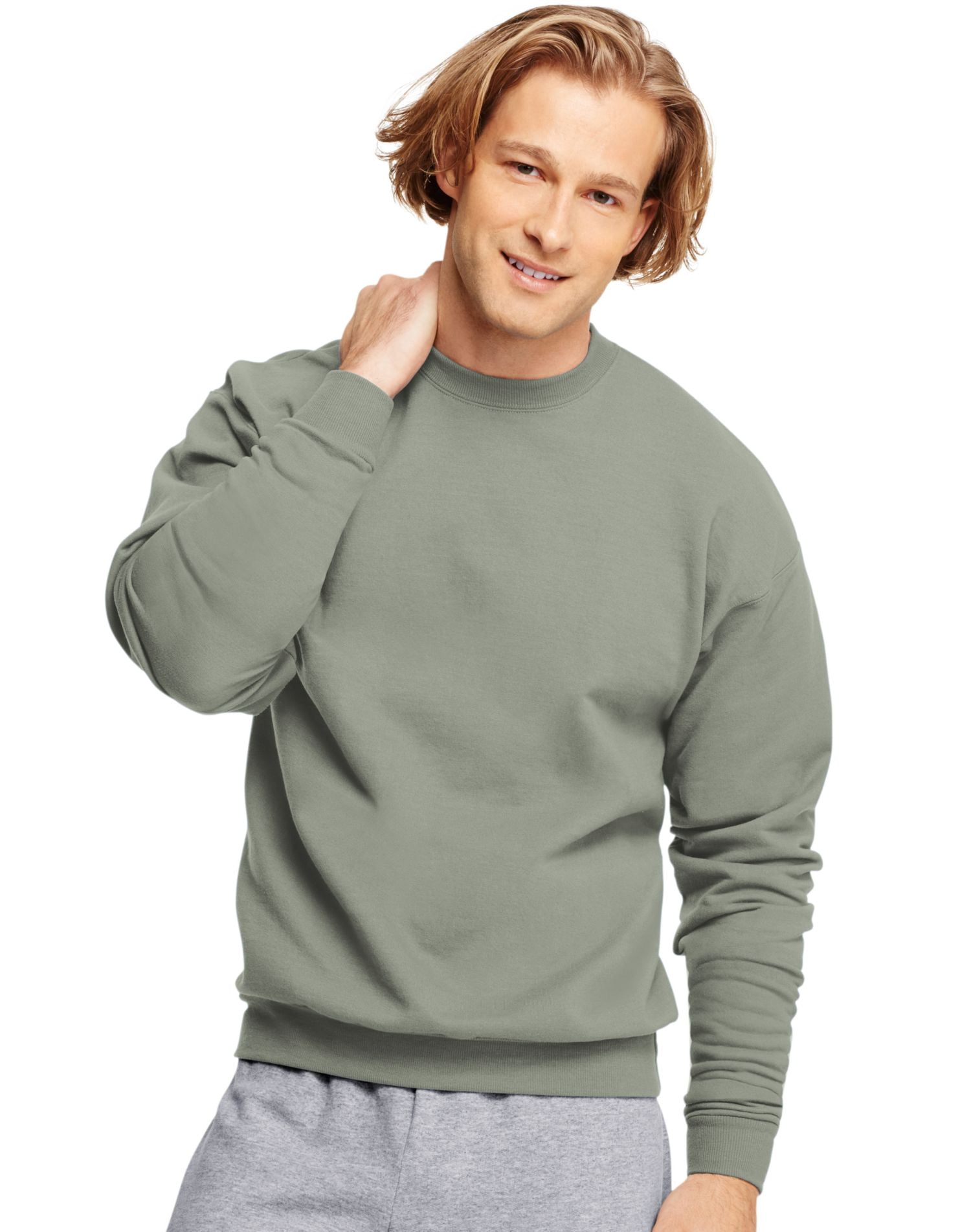 Ecosmart Crewneck Sweatshirt, 4XL, Safety Pink
