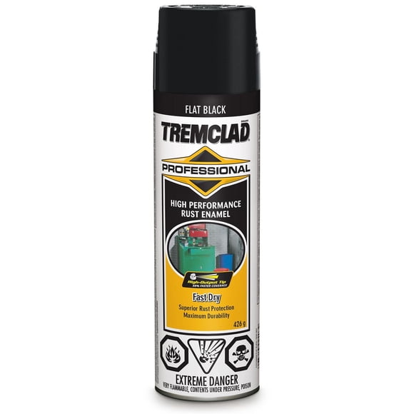 Tremclad Professional Rust Enamel Flat Black