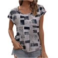thumbnail image 1 of T-shirts pour Femmes Coupe Ample T-Shirt pour Femmes à Col Rond Imprimé à Manches Courtes Coupe Ample pour Haut Hauts Coupe Ample pour Femmes T-Shirts Femmes Coupe Ample T-Shirts pour Femmes Coupe Ample, 1 of 6
