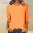 thumbnail image 2 of Birdeem Blouse pour Femmes T-Shirt Mode Femme Manches 3/4 Col Rond Hauts Décontractés, 2 of 12