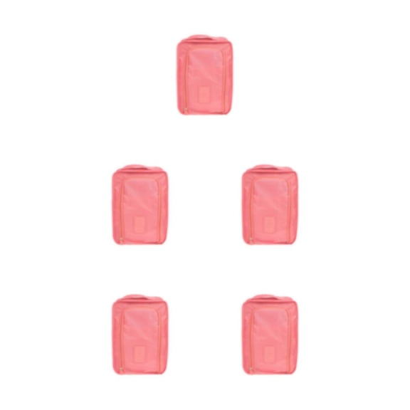 Ruiboury Durable Outdoor Storage Box - Items Safe And Organized In Any Weather Protective Pink 5Set