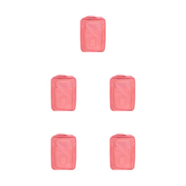 Ruiboury Durable Outdoor Storage Box - Items Safe And Organized In Any Weather Protective Pink 5Set