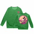thumbnail image 4 of PMVFHDE Chandails d'Automne pour Filles à Capuche Imprimé Lettre à la Mode Décontracté Ample Vert,110, 4 of 4