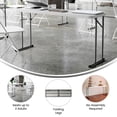 thumbnail image 2 of Flash Furniture Granite White Plastic Folding Training Table, 2 of 9