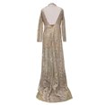 thumbnail image 4 of Uppada Robe à Col Rond pour Femmes, Couleur Unie, Robes d'Invitée de Mariage, Ceinture, Cocktail, Fête, Tenue de Travail, Coupe Ajustée, Robe Crayon, Robes Midi Décontractées, Liquidation en Liquidation, 4 of 7