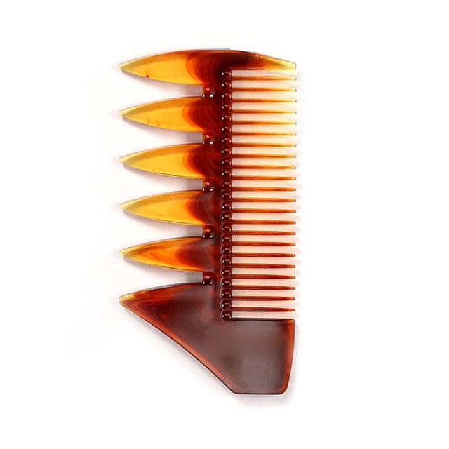 Men's Styling Hair Comb Round & Fine Teeth Barber Comb Anti-Static Hair Brush for Men