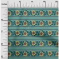 thumbnail image 1 of oneOone Cotton Flex Fabric Leaves & Floral Block Print Fabric BTY 40 Inch Wide, 1 of 4