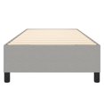 thumbnail image 3 of vidaXL Bed Frame Light Grey 100x203 cm Twin XL Fabric, 3 of 5