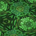 thumbnail image 1 of Ahgly Company Machine Washable Indoor Square Transitional Deep Emerald Green Area Rugs, 8' Square, 1 of 7