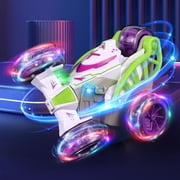 Car with Remote Control for Boys Spray Rc Cars for Kids Boy Toys Stunt Car Remote Control Car 2.4Ghz 360 Degree Flip Rotating Indoor Outdoor Toys for Children Kids Car with Remote Control