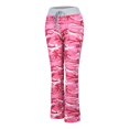 thumbnail image 4 of RKSTN Womens Pants Fashion Comfy Stretch Print Drawstring Wide Leg Lounge Pants Loose Comfortable Pants, 4 of 8